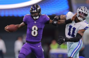Lamar Jackson Runs Pass The Cowboys Defense For The 28-25 Win
