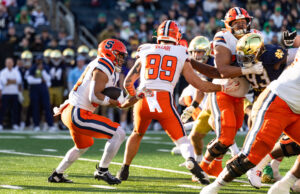 Notre Dame Overwhelms Syracuse On Senior Day In 70–7 Rout