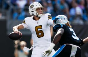 Rookie Tyler Shough Leads Saints Past Panthers, Ends Four-Game Skid