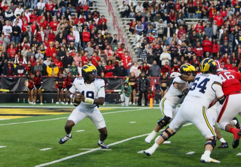 No. 18 Michigan Overpowers Maryland Behind Kuzdzal’s Three-TD Performance